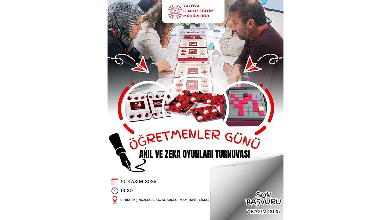 Öğretmenler Arası Akıl ve Zekâ Oyunları Turnuvası Başlıyor