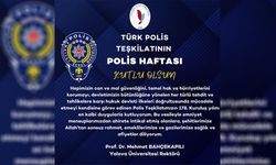 Rektör Prof. Dr. Mehmet Bahçekapılı'nın Polis Haftası Mesajı