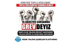 KESK Yalova'da İş Bırakıyor