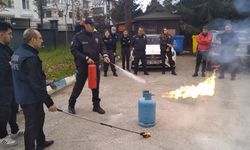 İlçe Emniyet Personeline Yangın Eğitimi