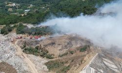 Yalova'da Katı Atık Depolama Sahasında Yangını