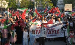 Yalova’da Hamas Lideri İsmail Haniye ve Filistin İçin Miting Düzenlendi