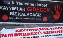 Yalova Emek ve Demokrasi Güçleri Kayyımları Protesto Etti