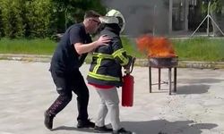Çiftlikköy İtfaiyesi’nden Sağlıkçılara Yangın Eğitimi