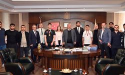 Türk Güreşinin Şampiyonlarından Başkan Gürel’e Ziyaret