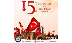 Yalova Emniyet Müdürlüğü 15 Temmuz Demokrasi ve Milli Birlik Günü Mesajı