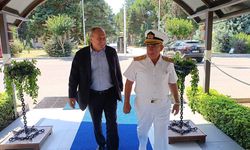 Başkan Engin’den Garnizon Komutanı Tuğamiral Mehmet Tahir Göncüoğlu’na ziyaret