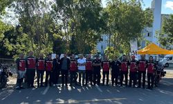 Motosiklet Tutkunları Türk Bayrağıyla Şehri Turlayacak