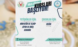 Altınova’da Halk Eğitim Kursları Başlıyor