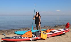 Yalova Sahillerinde Yeni Bir Spor: Paddle board