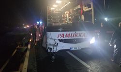 Freni Boşalan Otomobil Yolcu Otobüsüyle Çarpıştı