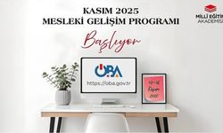 Kasım 2025 Mesleki Gelişim Programı Başlıyor