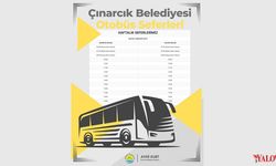 Çınarcık Belediyesi’nden Belediye Otobüs Seferlerine İlişkin Bilgilendirme