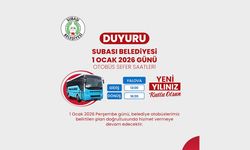Subaşı Belediyesi’nden Yeni Yılın İlk Gününde Ulaşım Hizmeti