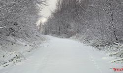 Esenköy Dağları Beyaza Büründü