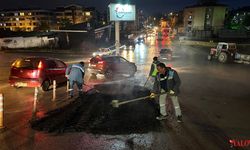 Çiftlikköy’de Fen İşleri Ekibinden Gece Mesaisi