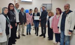 Çınarcık Devlet Hastanesi’nde Sağlık Çalışanlarına Teşekkür Belgesi