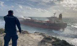 Yalova’ya giden ham petrol tankeri karaya oturdu