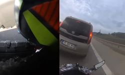 113 Kilometre Hızla Giden Motosikletli Çarptığı Araca Girdi