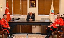 Garip Olcaş, Vali Usta ve Spor İl Müdürü Kılıç’ın Konuğu Oldu