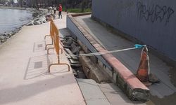 Gazipaşa Caddesinde Alarm Veren Çökme