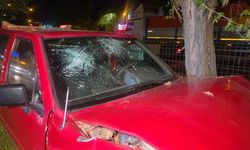 Kontrolü Kaybeden Kamyonet Orta Refüje Savruldu; 1 Yaralı