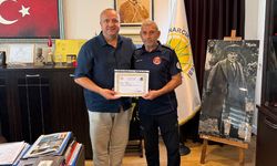 Tatbikatta Görev Alan Çınarcık Belediyesi Personeline Başarı Belgesi
