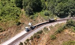 Hamzalı Yolunda Sathi Kaplama Çalışmaları Tamamlandı
