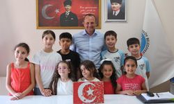 Başkan Yele Minik Kursiyerlerle Atölye Çalışması Yaptı