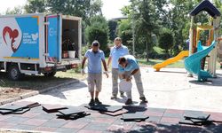 Çiftlikköy’de Çocuk Parklarına Bakım Yapılıyor