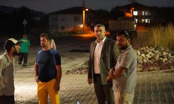 Başkan Tavşan’dan Gece Mesaisi