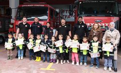 Minik Öğrenciler Çiftlikköy İtfaiyesi’nde