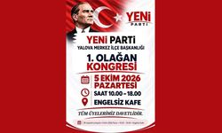 Yeni Parti Yalova Merkez İlçe Kongresi 5 Ekim’de Yapılacak