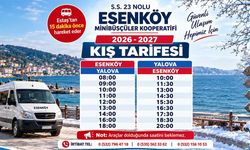 Yalova Esenköy Minibüslerinde Kış Tarifesi Başladı