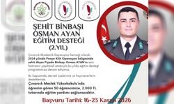 Şehit Binbaşı Osman Ayan Adına 50 Öğrenciye Eğitim Desteği