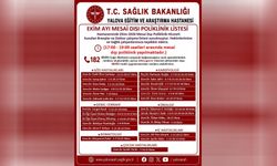 Yalova’da Ekim Ayı Mesai Dışı Poliklinik Hizmetleri Açıklandı