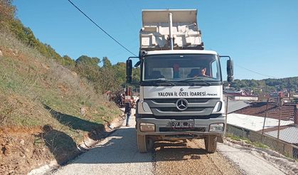 Güneyköy’de Yol Çalışmaları Sürüyor