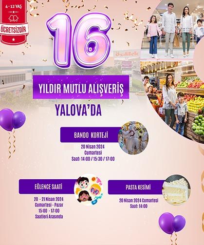 Özdilek Yalova’da 16. Yılını Kutlayacak