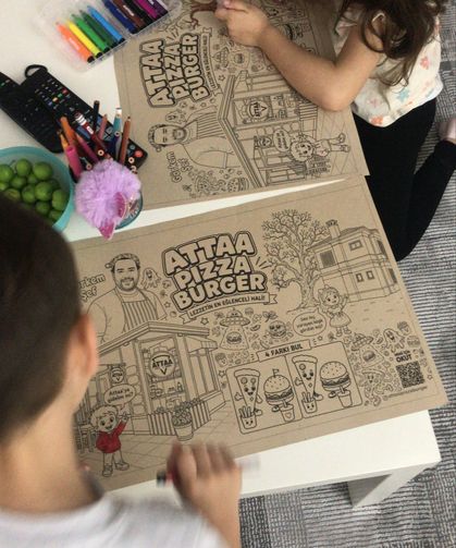 Attaa Pizza&Burger’dan Çocuklara Renkli Sürpriz