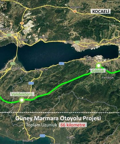 Kocaeli-Yalova Otoyolu'nda Planlar Onaylandı
