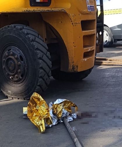 Forkliftin Çarptığı Adam Hayatını Kaybetti