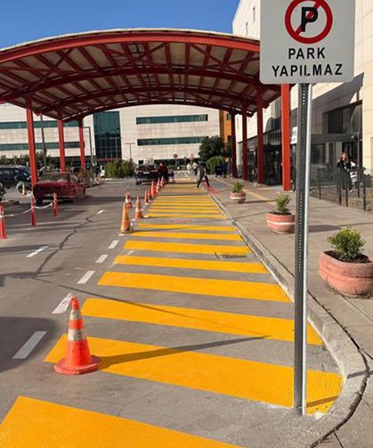 Yalova Eğitim ve Araştırma Hastanesinde Güvenli Ulaşım Düzenlemesi