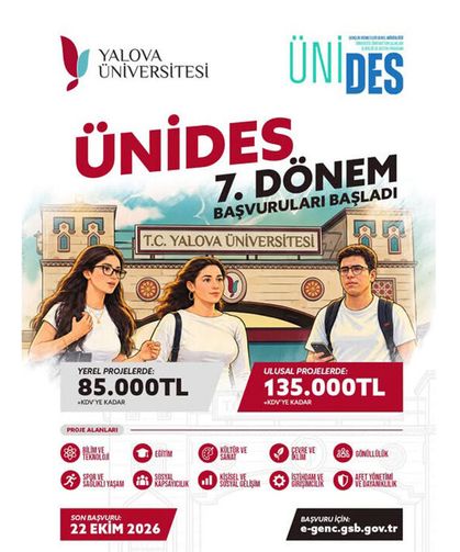 Yalova Üniversitesi’nde ÜNİDES 7. Dönem Başvuruları Başladı