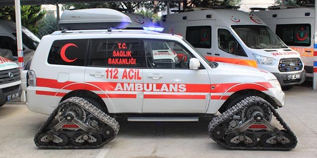Sağlık Filosuna Paletli Ambulans