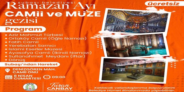 Subaşı Belediyesi’nden Ramazan Ayı Camii ve Müze Gezisi