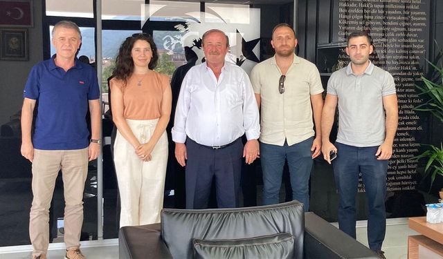 Başkan Temel'e Çınarcık’tan Misafir Var