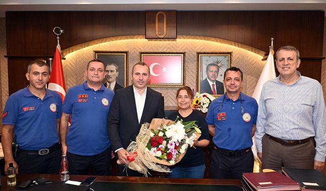 İtfaiye Teşkilatı’ndan Başkan Tutuk’a Ziyaret
