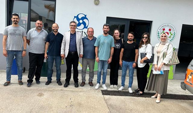 Yalova Belediyesi Yetkilileri, Altınova Kompost ve Sokak Hayvanları Üretim Merkezini Ziyaret Etti