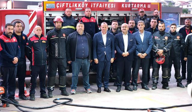 Çiftlikköy İtfaiyesi’nden Trafik Kazasına Müdahale Tatbikatı