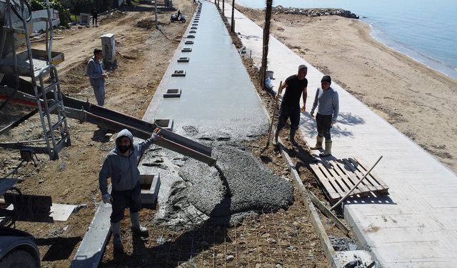 Yılandar Sahili’nde Bisiklet Yolu Şekilleniyor